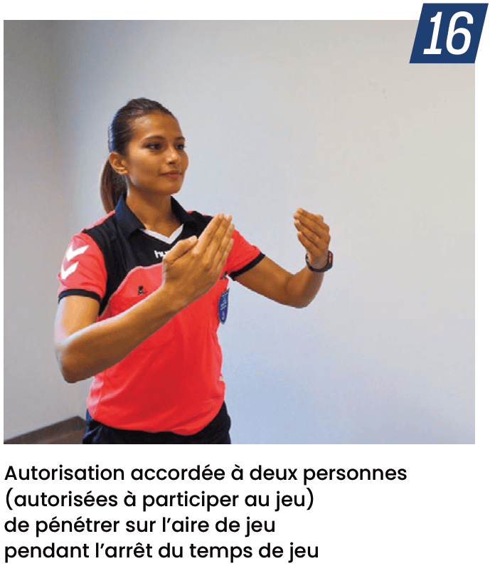 Autorisation de pénétrer sur l'aire de jeu