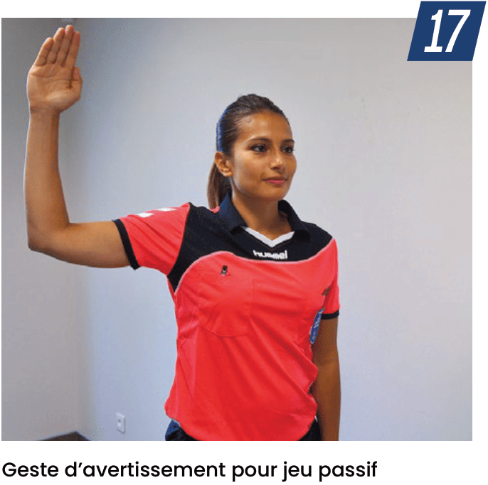 Geste d'avertissement pour jeu passif